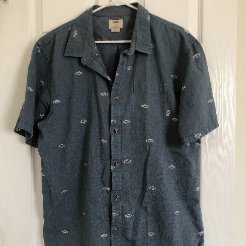 Vans Casual Short Sleeve Button Down, XL